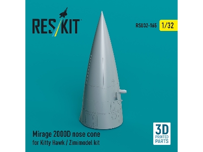 Mirage 2000d Nose Cone For Kitty Hawk / Zimimodel Kit (3d Printed) - zdjęcie 3