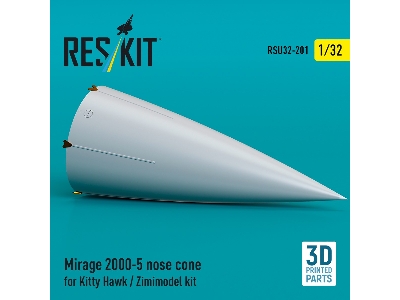 Mirage 2000-5 Nose Cone For Kitty Hawk / Zimimodel Kit (3d Printed) - zdjęcie 2