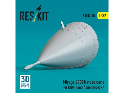 Mirage 2000n Nose Cone For Kitty Hawk / Zimimodel Kit (3d Printed) - zdjęcie 3