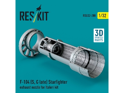 F-104 (S, G Late) 'starfighter' Exhaust Nozzle For Italeri Kit (3d Printed) - zdjęcie 1