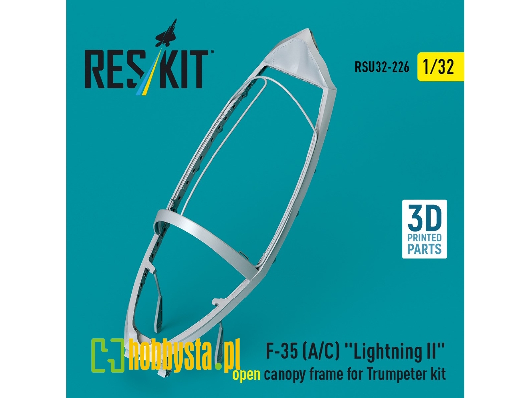 F-35 (A/C) 'lightning Ii' Open Canopy Frame For Trumpeter Kit (3d Printed) - zdjęcie 1 F-35 (A/C) 'lightning Ii' Open Canopy Frame For Trumpeter Kit (3d Printed) - zdjęcie 1