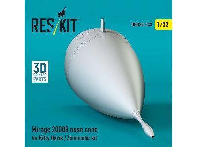 Mirage 2000b Nose Cone For Kitty Hawk / Zimimodel Kit (3d Printed) - zdjęcie 3