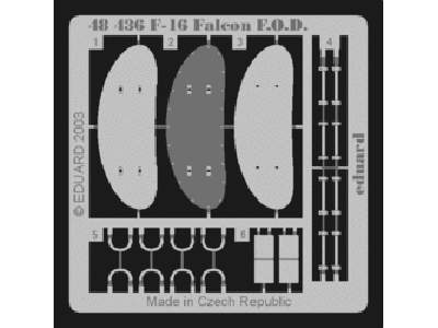  F-16A F. O.D.  1/48 - Hasegawa - blaszki - zdjęcie 1