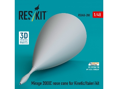 Mirage 2000c Nose Cone For Kinetic/Italeri Kit (3d Printed) - zdjęcie 3