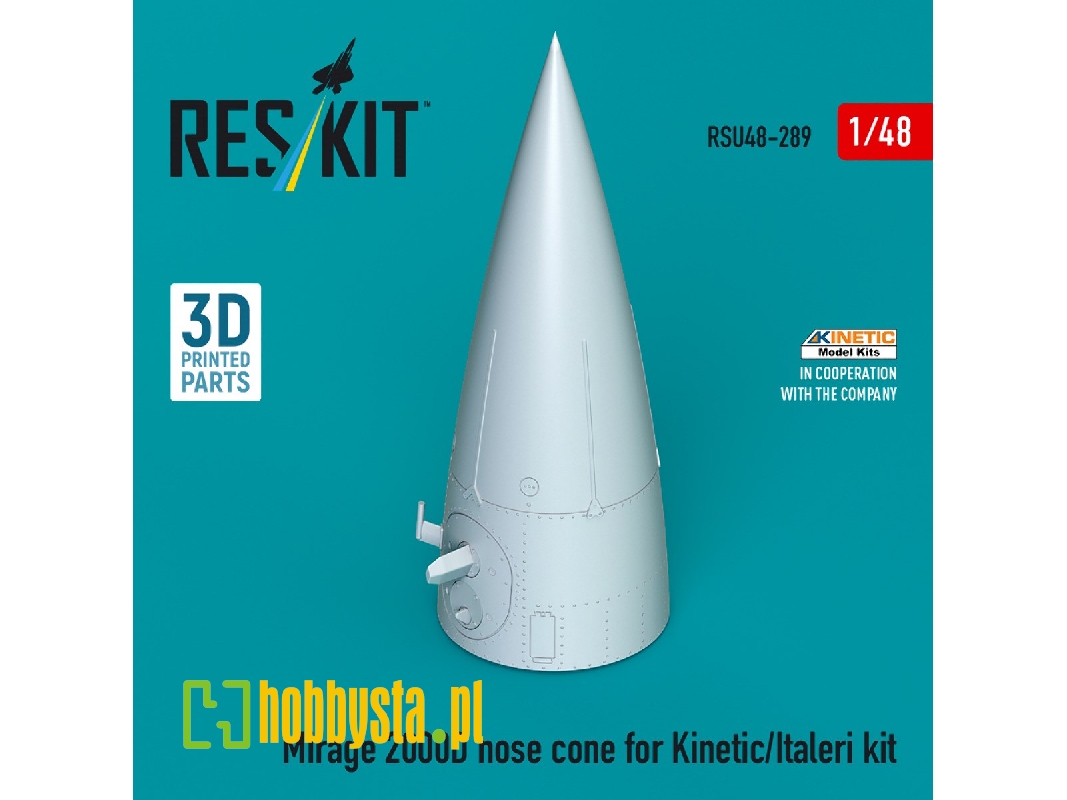 Mirage 2000d Nose Cone For Kinetic/Italeri Kit (3d Printed) - zdjęcie 1 Mirage 2000d Nose Cone For Kinetic/Italeri Kit (3d Printed) - zdjęcie 1
