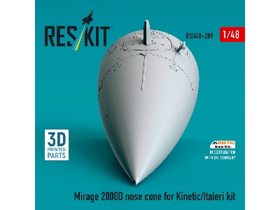Mirage 2000d Nose Cone For Kinetic/Italeri Kit (3d Printed) - zdjęcie 3