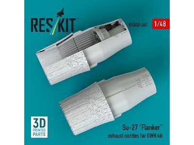 Su-27 'flanker' Exhaust Nozzles For Gwh Kit (3d Printed) - zdjęcie 2