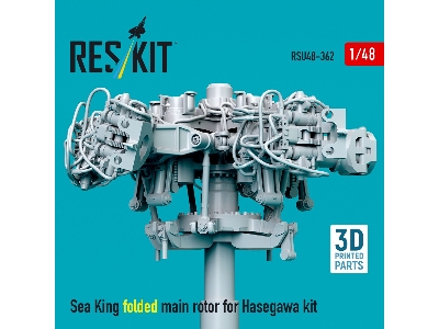Sea King Folded Main Rotor For Hasegawa Kit (3d Printed) - zdjęcie 3