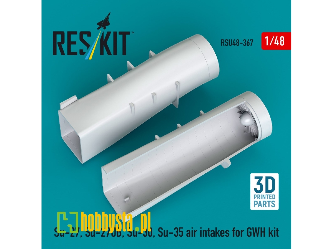 Su-27, Su-27ub, 30, 35 Air Intakes For Gwh Kit (3d Printed) - zdjęcie 1 Su-27, Su-27ub, 30, 35 Air Intakes For Gwh Kit (3d Printed) - zdjęcie 1