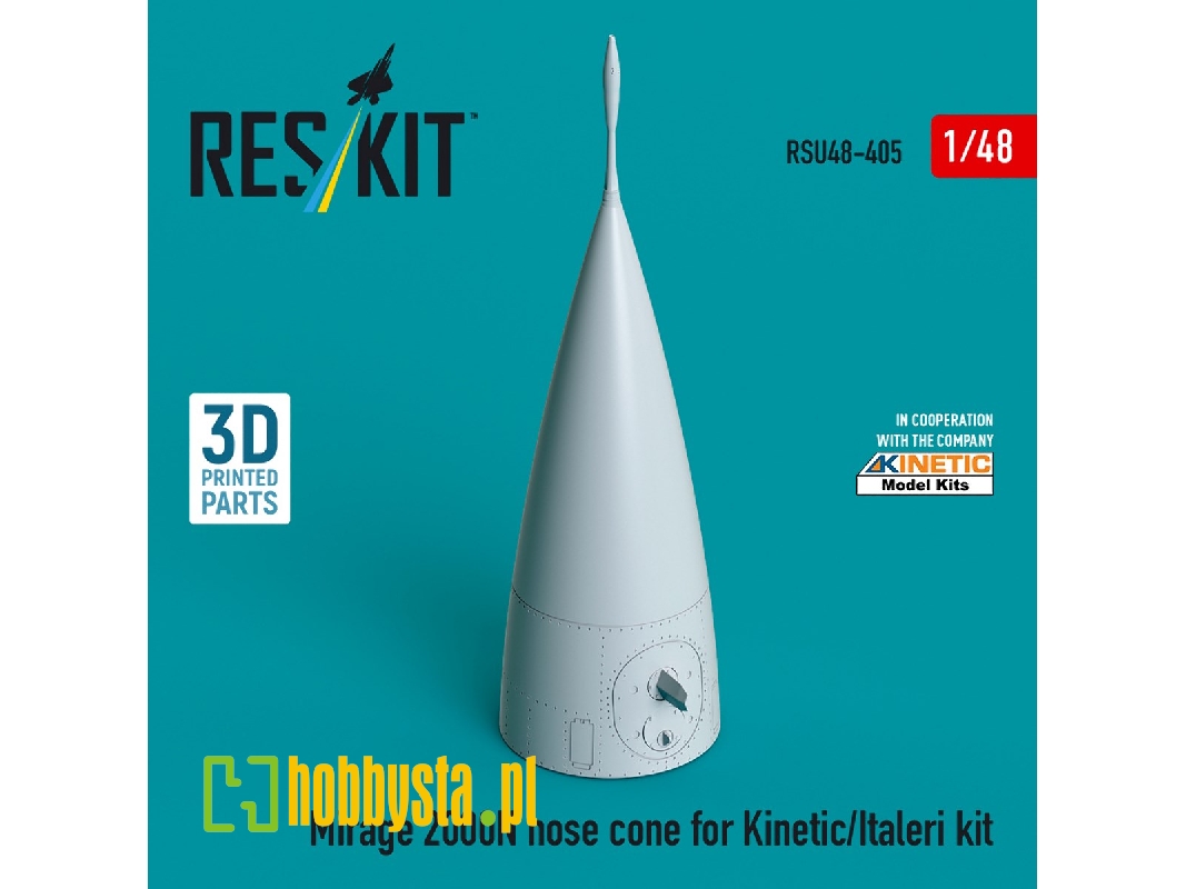 Mirage 2000n Nose Cone For Kinetic/Italeri Kit (3d Printed) - zdjęcie 1 Mirage 2000n Nose Cone For Kinetic/Italeri Kit (3d Printed) - zdjęcie 1