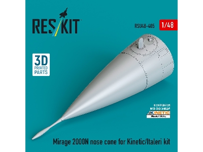 Mirage 2000n Nose Cone For Kinetic/Italeri Kit (3d Printed) - zdjęcie 2