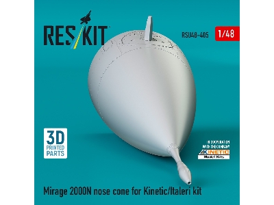 Mirage 2000n Nose Cone For Kinetic/Italeri Kit (3d Printed) - zdjęcie 3