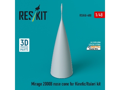 Mirage 2000b Nose Cone For Kinetic/Italeri Kit (3d Printed) - zdjęcie 1