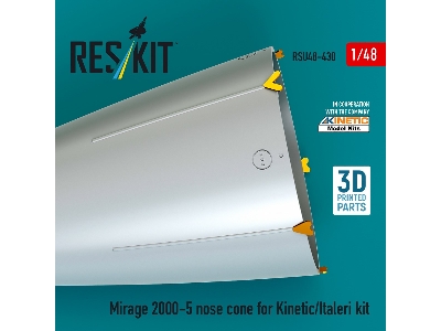 Mirage 2000-5 Nose Cone For Kinetic/Italeri Kit (3d Printed) - zdjęcie 1