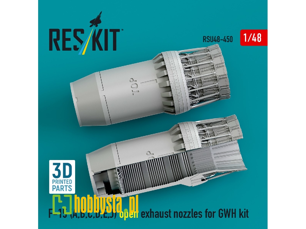 F-15 (A, B, C, D, E, J) Open Exhaust Nozzles For Gwh Kit (3d Printed) - zdjęcie 1 F-15 (A, B, C, D, E, J) Open Exhaust Nozzles For Gwh Kit (3d Printed) - zdjęcie 1