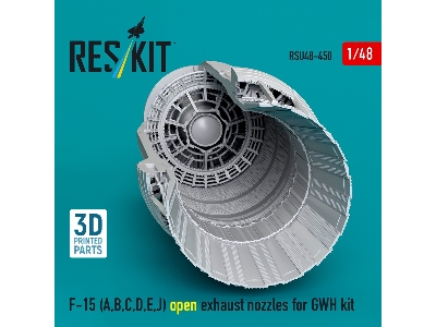 F-15 (A, B, C, D, E, J) Open Exhaust Nozzles For Gwh Kit (3d Printed) - zdjęcie 2