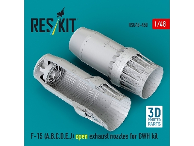 F-15 (A, B, C, D, E, J) Open Exhaust Nozzles For Gwh Kit (3d Printed) - zdjęcie 3
