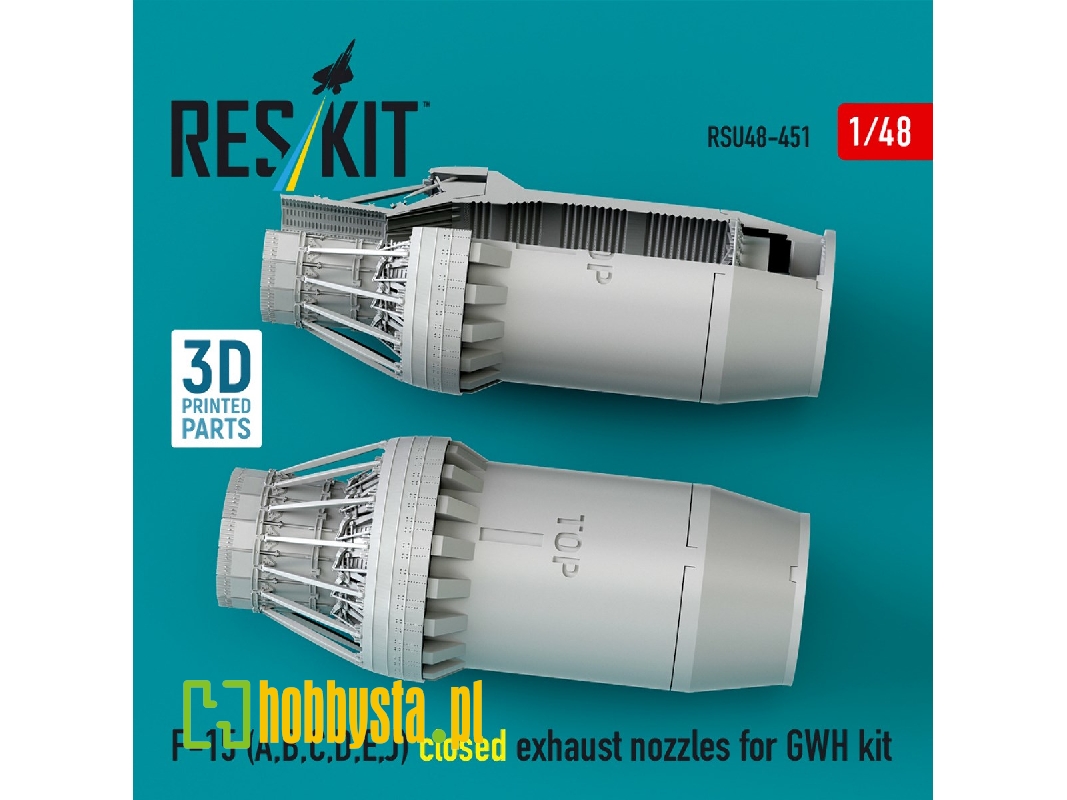 F-15 (A, B, C, D, E, J) Closed Exhaust Nozzles For Gwh Kit (3d Printed) - zdjęcie 1