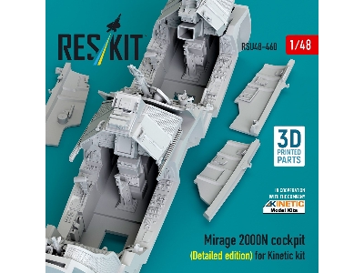 Mirage 2000n Cockpit (Detailed Edition) For Kinetic Kit (3d Printed) - zdjęcie 3