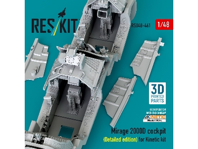Mirage 2000d Cockpit (Detailed Edition) For Kinetic Kit (3d Printed) - zdjęcie 1