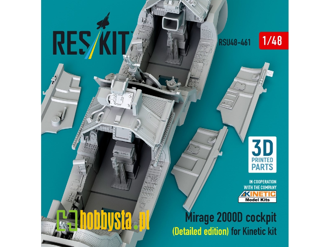 Mirage 2000d Cockpit (Detailed Edition) For Kinetic Kit (3d Printed) - zdjęcie 1 Mirage 2000d Cockpit (Detailed Edition) For Kinetic Kit (3d Printed) - zdjęcie 1