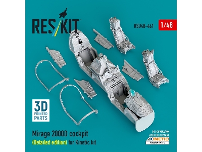 Mirage 2000d Cockpit (Detailed Edition) For Kinetic Kit (3d Printed) - zdjęcie 3