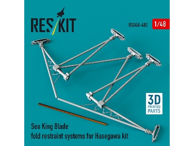 Sea King Blade Fold Restraint Systems For Hasegawa Kit (3d Printed) - zdjęcie 2