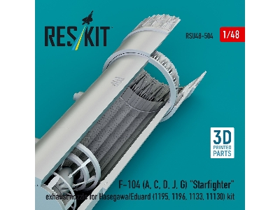 F-104 (A, C, D, J, G) 'starfighter' Exhaust Nozzle For Hasegawa/Eduard (1195, 1196, 1133, 11130) Kit (3d Printed) - zdjęcie 1