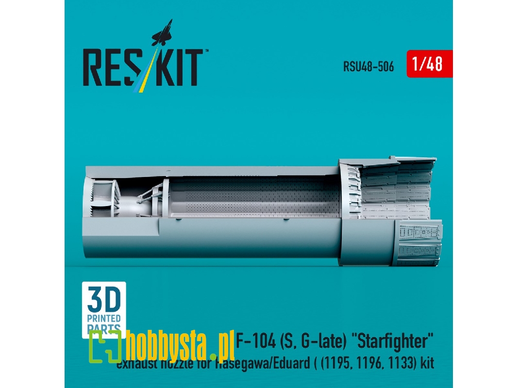 F-104 (S, G-late) 'starfighte' Exhaust Nozzle For Hasegawa/Eduard (1195, 1196, 1133) Kit (3d Printed) - zdjęcie 1 F-104 (S, G-late) 'starfighte' Exhaust Nozzle For Hasegawa/Eduard (1195, 1196, 1133) Kit (3d Printed) - zdjęcie 1
