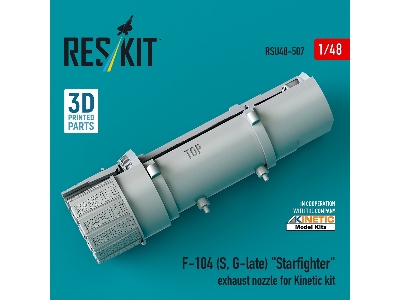 F-104 (S, G-late) 'starfighter' Exhaust Nozzle For Kinetic Kit (3d Printed) - zdjęcie 1