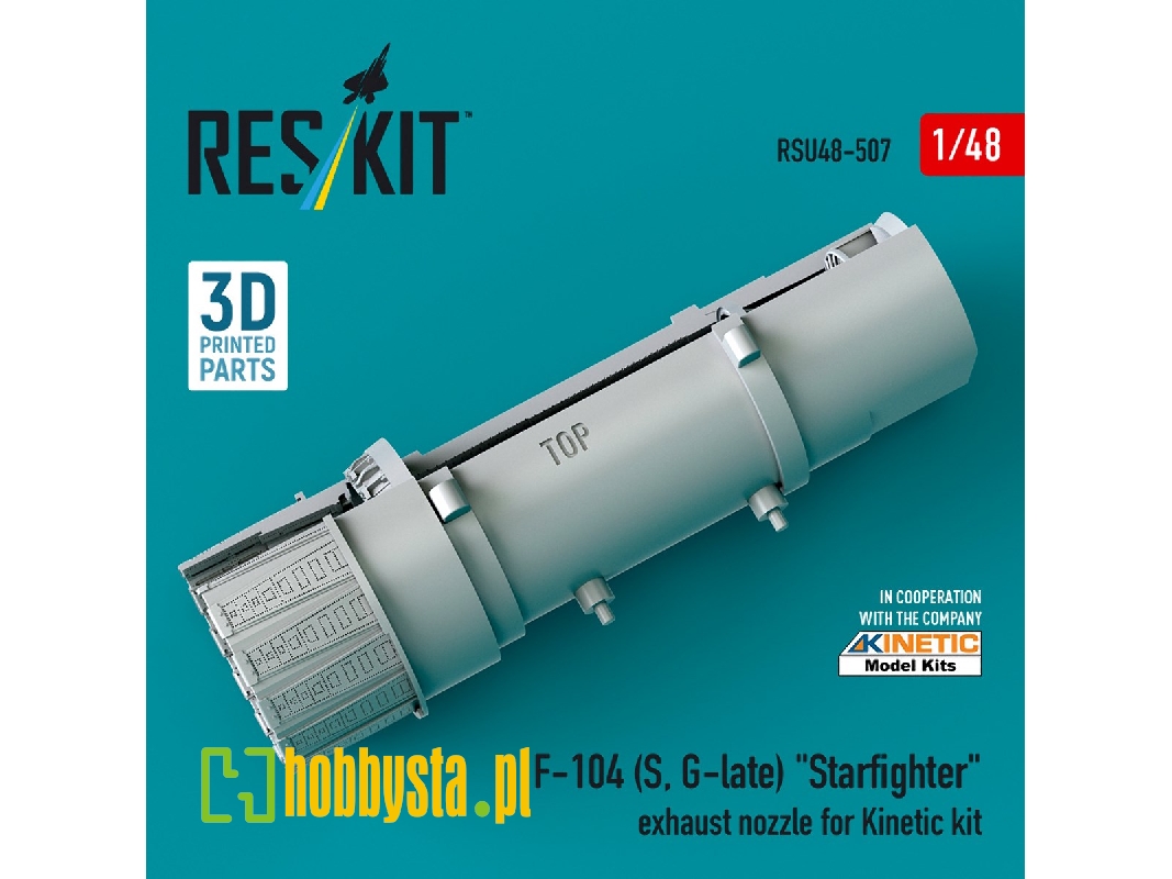 F-104 (S, G-late) 'starfighter' Exhaust Nozzle For Kinetic Kit (3d Printed) - zdjęcie 1
