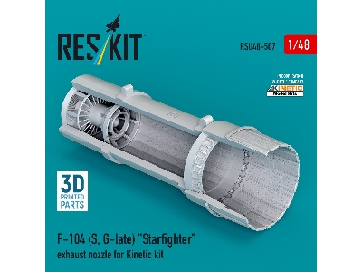 F-104 (S, G-late) 'starfighter' Exhaust Nozzle For Kinetic Kit (3d Printed) - zdjęcie 3