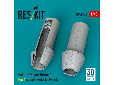F/A-18 'super Hornet' Type 1 Exhaust Nozzles For Meng Kit (3d Printed) - zdjęcie 1