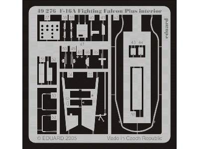  F-16A Plus interior 1/48 - Hasegawa - blaszki - zdjęcie 3