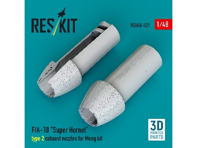 F/A-18 'super Hornet' Type 2 Exhaust Nozzles For Meng Kit (3d Printed) - zdjęcie 1