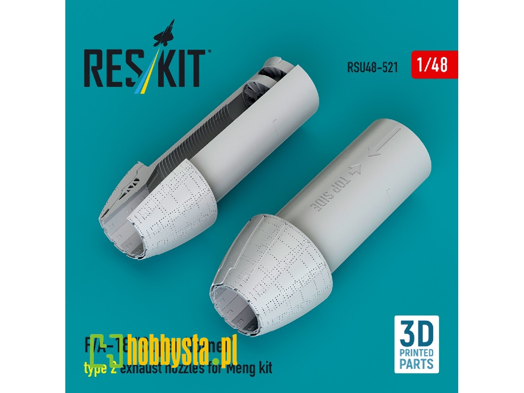 F/A-18 'super Hornet' Type 2 Exhaust Nozzles For Meng Kit (3d Printed) - zdjęcie 1 F/A-18 'super Hornet' Type 2 Exhaust Nozzles For Meng Kit (3d Printed) - zdjęcie 1