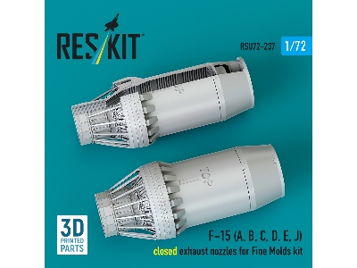F-15 (A, B, C, D, E, J) Closed Exhaust Nozzles For Fine Molds Kit (3d Printed) - zdjęcie 3