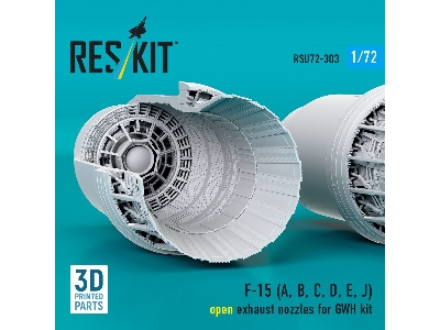 F-15 (A, B, C, D, E, J) Open Exhaust Nozzles For Gwh Kit (3d Printed) - zdjęcie 1
