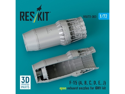 F-15 (A, B, C, D, E, J) Open Exhaust Nozzles For Gwh Kit (3d Printed) - zdjęcie 2