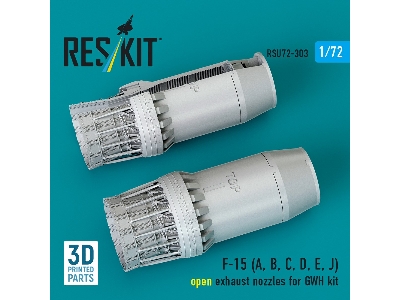 F-15 (A, B, C, D, E, J) Open Exhaust Nozzles For Gwh Kit (3d Printed) - zdjęcie 3