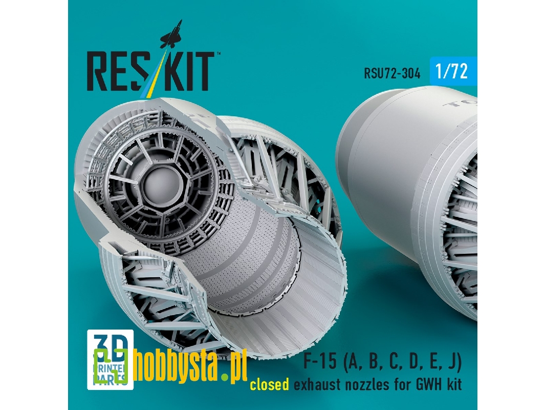 F-15 (A, B, C, D, E, J) Closed Exhaust Nozzles For Gwh Kit (3d Printed) - zdjęcie 1 F-15 (A, B, C, D, E, J) Closed Exhaust Nozzles For Gwh Kit (3d Printed) - zdjęcie 1