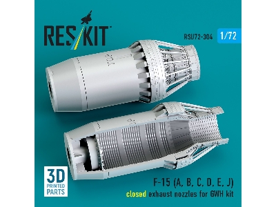 F-15 (A, B, C, D, E, J) Closed Exhaust Nozzles For Gwh Kit (3d Printed) - zdjęcie 2
