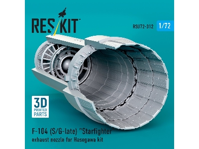 F-104 (S/G-late) 'starfighter' Exhaust Nozzle For Hasegawa Kit (3d Printed) - zdjęcie 1