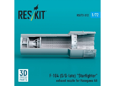 F-104 (S/G-late) 'starfighter' Exhaust Nozzle For Hasegawa Kit (3d Printed) - zdjęcie 2