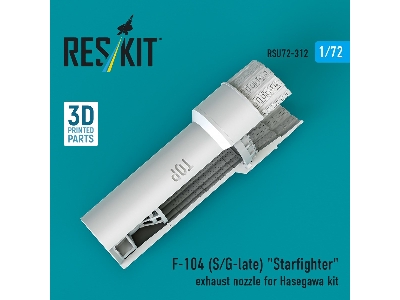 F-104 (S/G-late) 'starfighter' Exhaust Nozzle For Hasegawa Kit (3d Printed) - zdjęcie 3