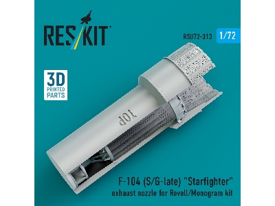 F-104 (S/G-late) 'starfighter' Exhaust Nozzle For Revell/Monogram Kit (3d Printed) - zdjęcie 3