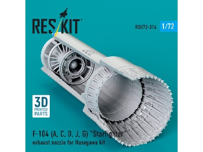 F-104 (A, C, D, J, G) 'starfighter' Exhaust Nozzle For Hasegawa Kit (3d Printed) - zdjęcie 1