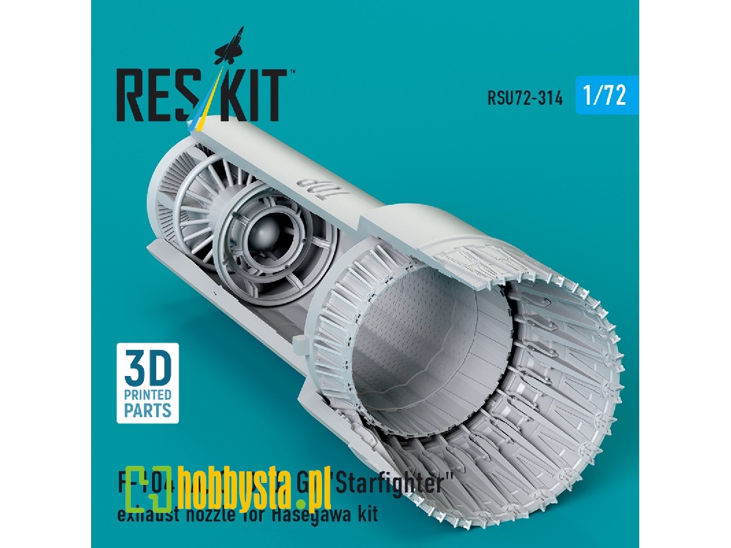 F-104 (A, C, D, J, G) 'starfighter' Exhaust Nozzle For Hasegawa Kit (3d Printed) - zdjęcie 1