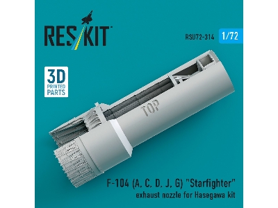 F-104 (A, C, D, J, G) 'starfighter' Exhaust Nozzle For Hasegawa Kit (3d Printed) - zdjęcie 3