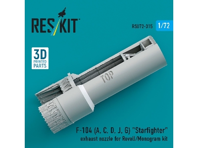 F-104 (A, C, D, J, G) 'starfighter' Exhaust Nozzle For Revell/Monogram Kit (3d Printed) - zdjęcie 3